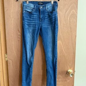 Express Women's Dark Blue Skinny Jeans